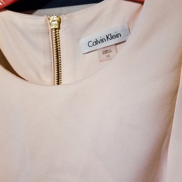 Calvin Klein Blush Pink Midi Dress - Picture 2 of 3